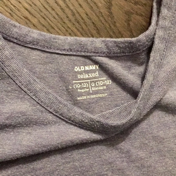 Girl’s Hi Low Striped Boaters Tank Top - Picture 4 of 6